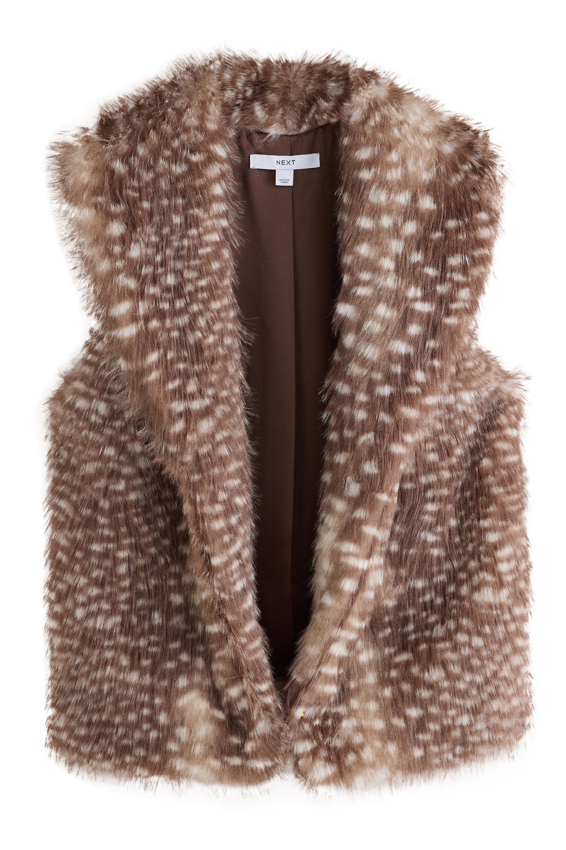 Next Steppweste Pelzweste Poncho (1-tlg)