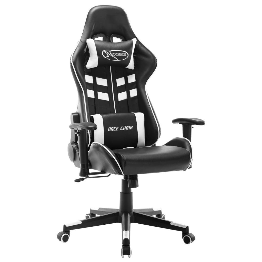 möbelando Gaming-Stuhl 3006523 (LxBxH: 61x67x133 cm), in Schwarz und Weiß | Stühle