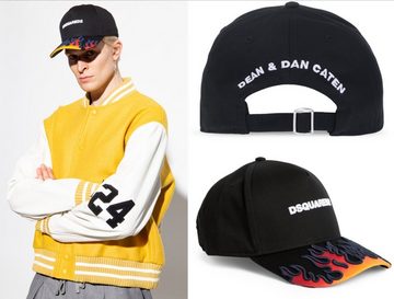 Dsquared2 Baseball Cap Dsquared2 Flames Baseballcap Cap Kappe Flame Icon Basebalkappe Hat Hut