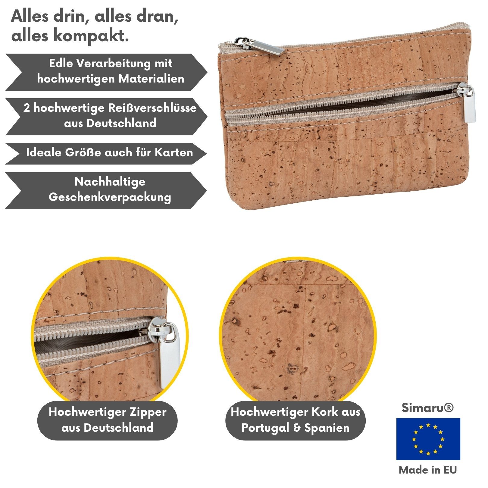 Simaru Mini Geldbörse ANCORA, Slim Wallet günstig online kaufen
