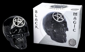 Figuren Shop GmbH Dekofigur Totenkopf mit Pentagramm - Black Magic - Nemsis Now - Totenschädel Gothic Deko