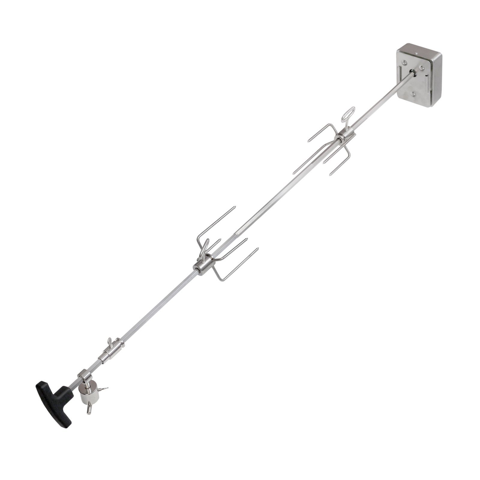 TAINO Drehspieß (Set), für Gasgrill, Universalspieß, Grillspieß, mit Motor, Edelstahl