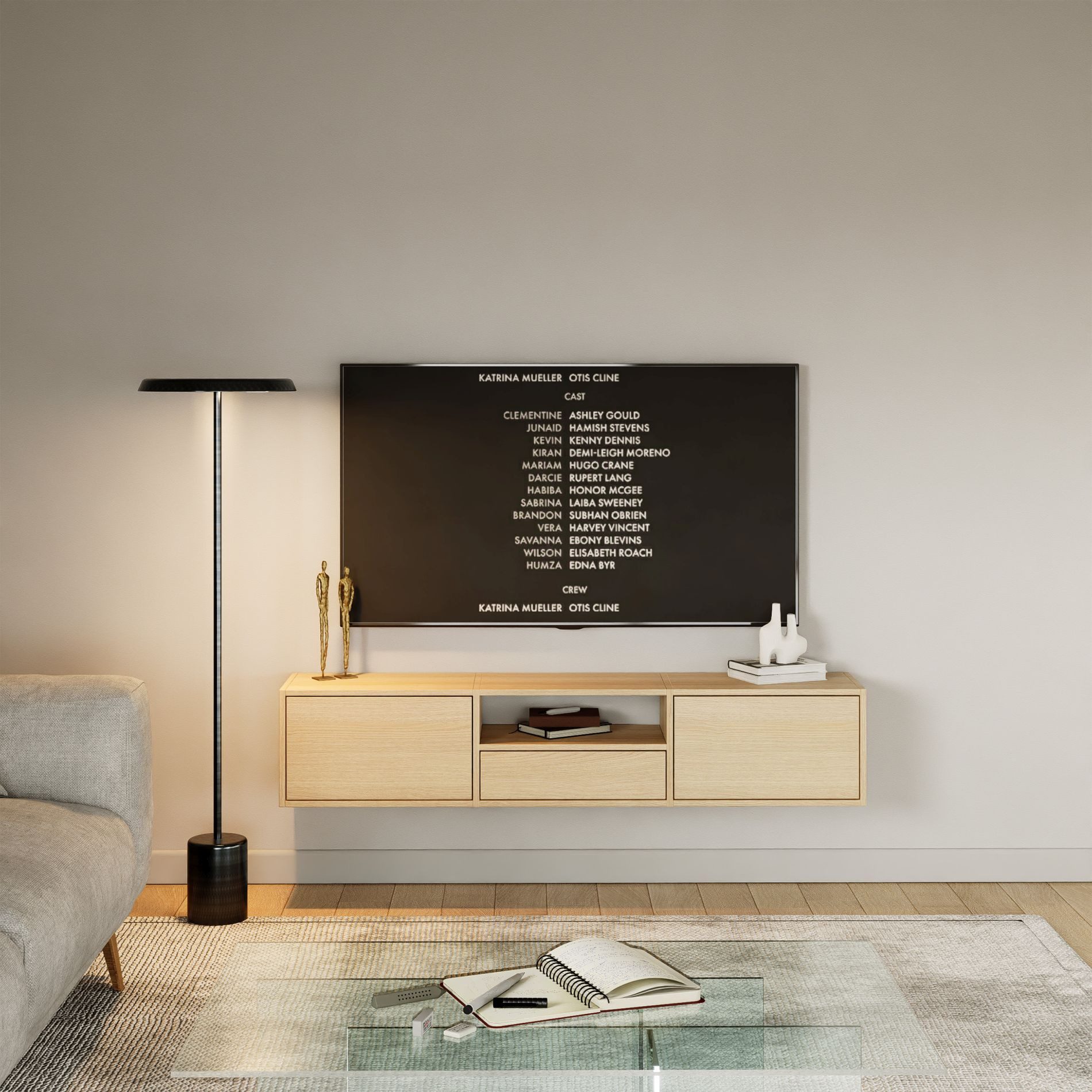 Selsey TV-Schrank FRAMME TV-Lowboard hängend 150 günstig online kaufen