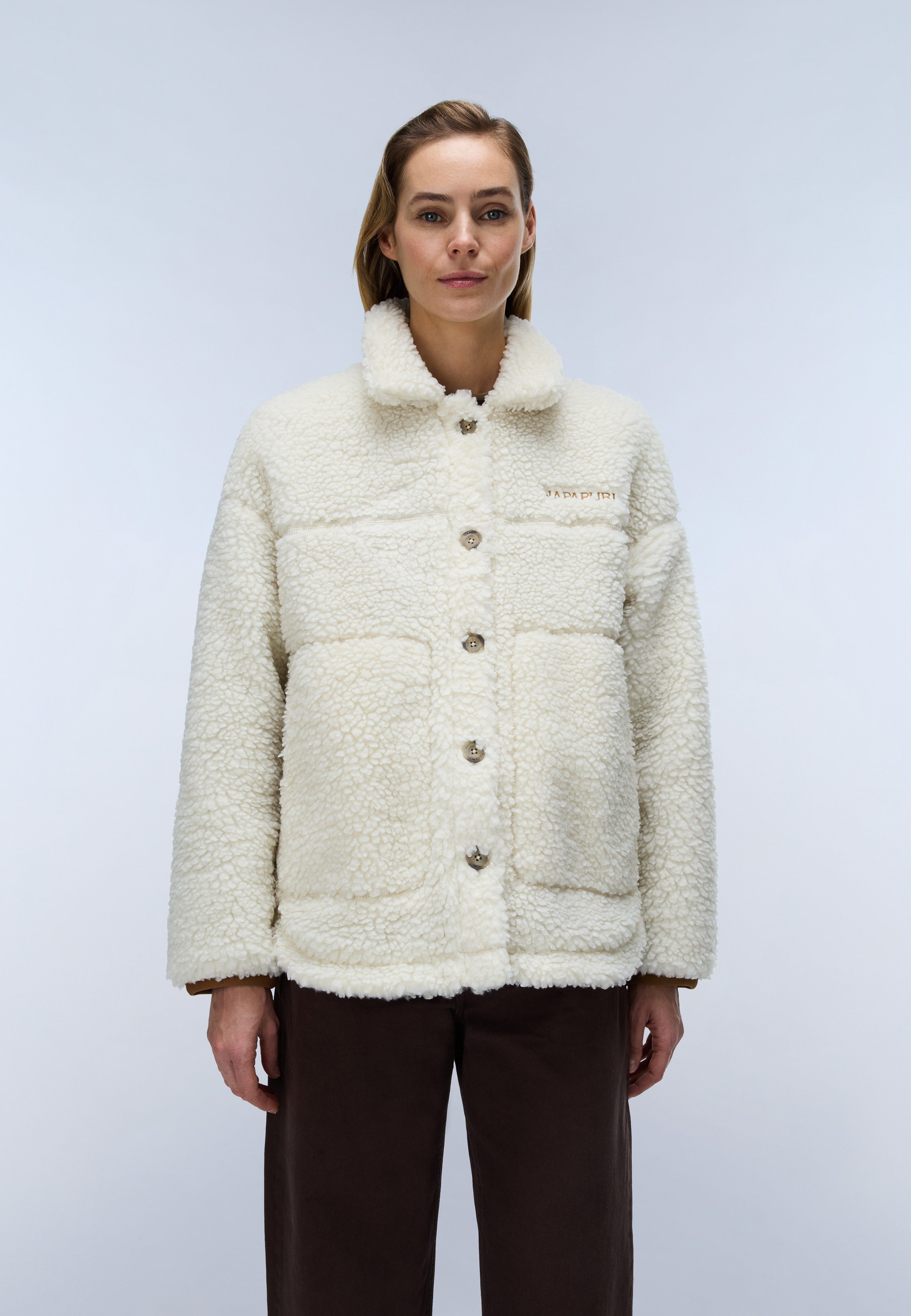 Napapijri Fleecejacke T-SAMA W BEIGE DIMITY für sportliche Looks, als leichte Zwischenschicht, an kühleren Tagen