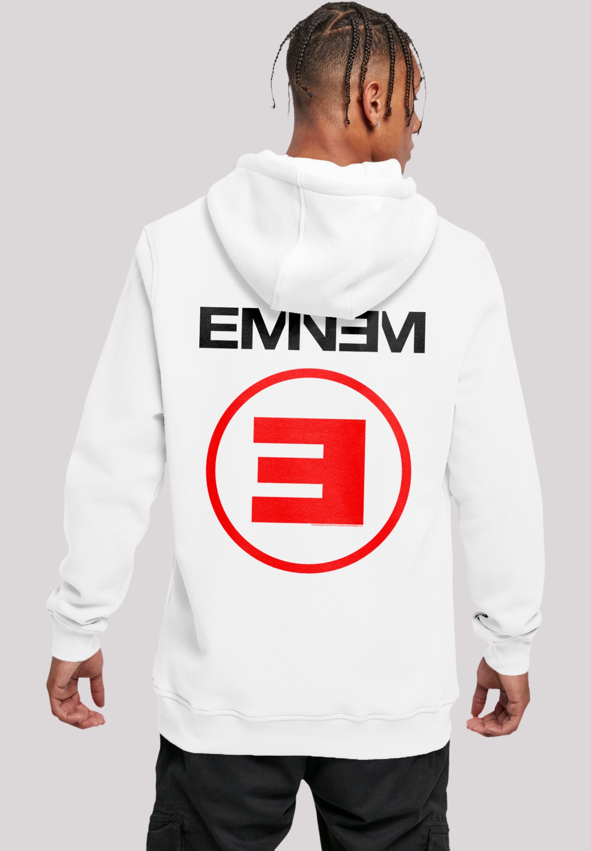 F4NT4STIC Hoodie Eminem E Rap Hip Hop Music Premium Qualität, Musik, By Rock Off weiß