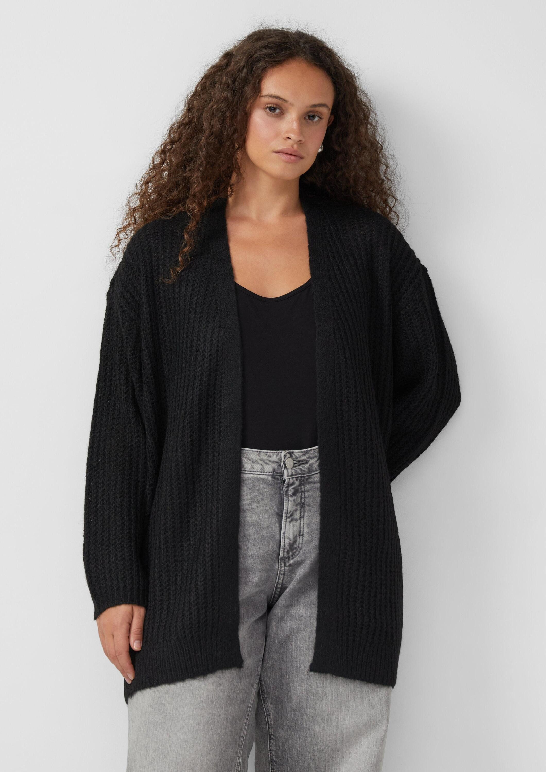 QS Cardigan Strickjacke Lockere Strickjacke günstig online kaufen