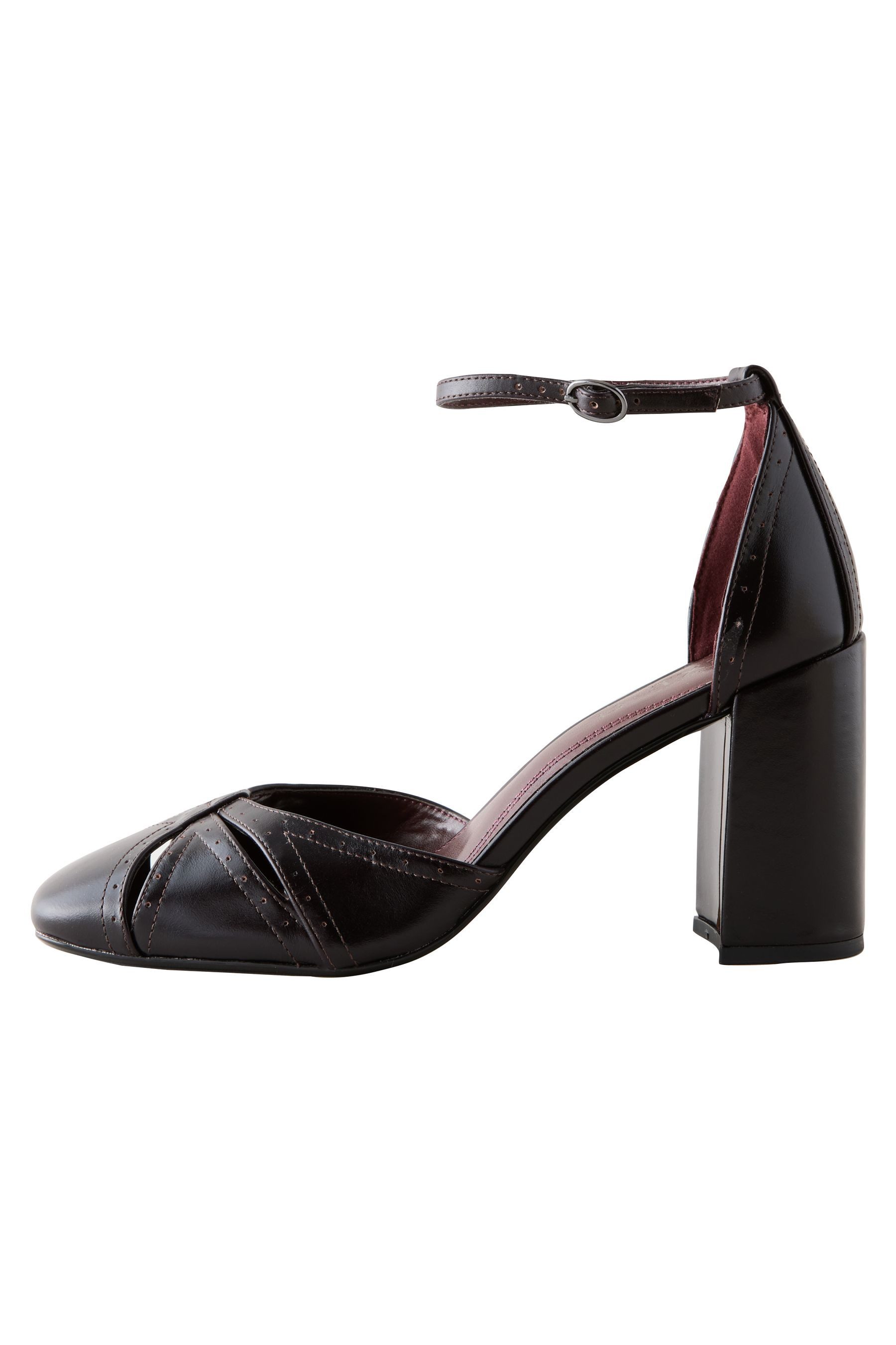 Next Forever Comfort® Ledersandalen mit Knöchelriemen High-Heel-Sandalette (1-tlg)