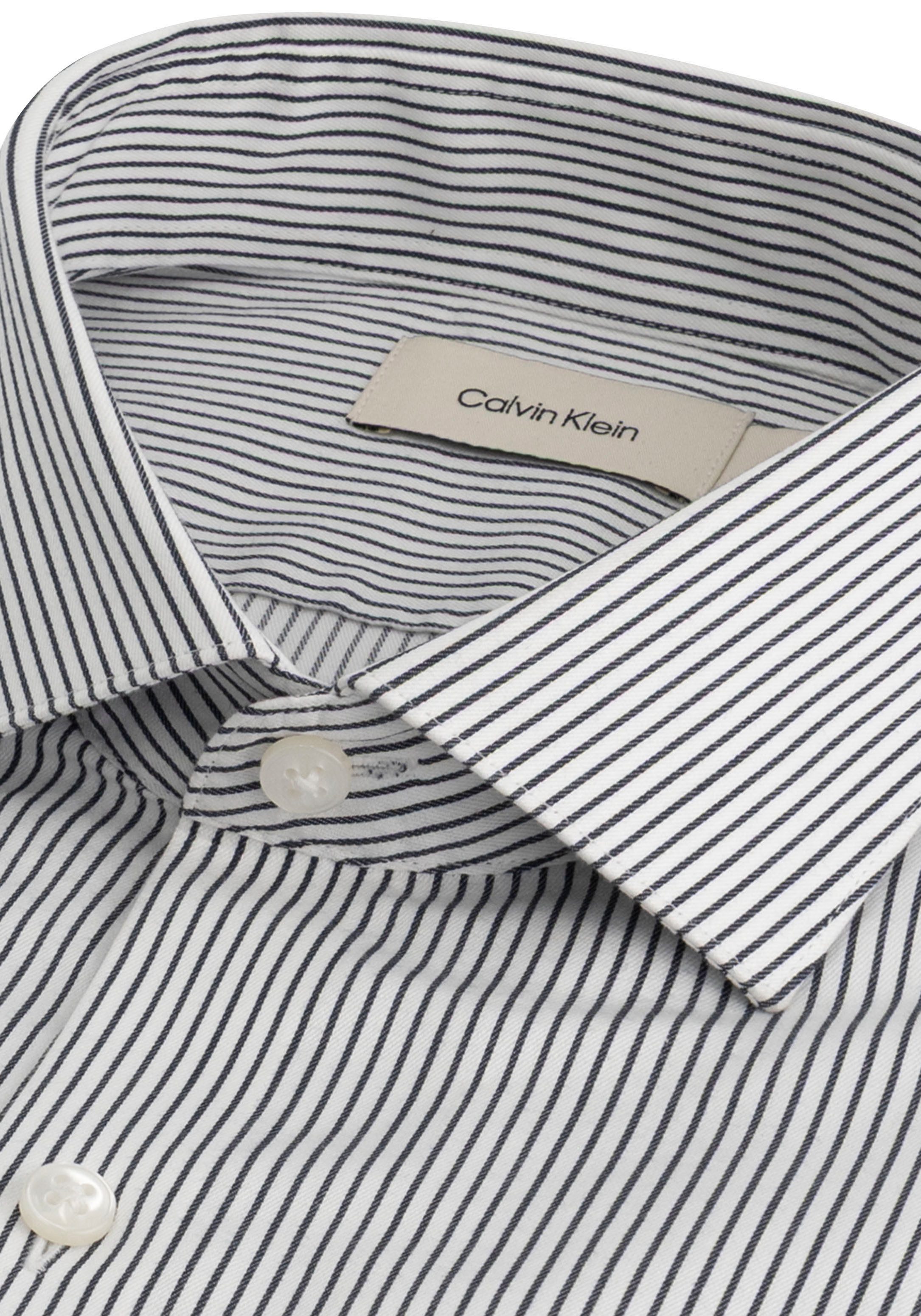 Calvin Klein Jeans Businesshemd SLIM SFT WSHD STR STP Slim fit mit Knopfleiste – Bild 5 von 5