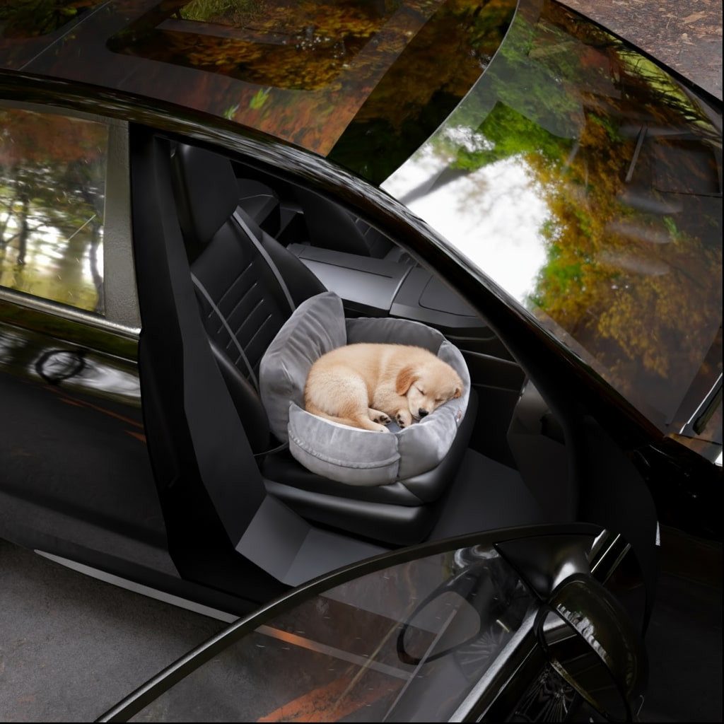 BENNO Tierbett Hundesitz BUDDY Auto 55x45x30 cm, waschbar, rutschfest, Polyester, Hundesitz BUDDY – quadratischer Autositz, waschbar, rutschfest