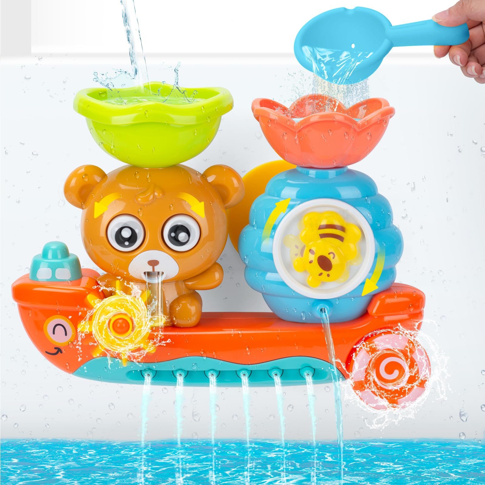 FOUORTUNATE-BEE Badespielzeug Wasserspielzeug Badespielzeug Baby ab 1 2 3 4 günstig online kaufen