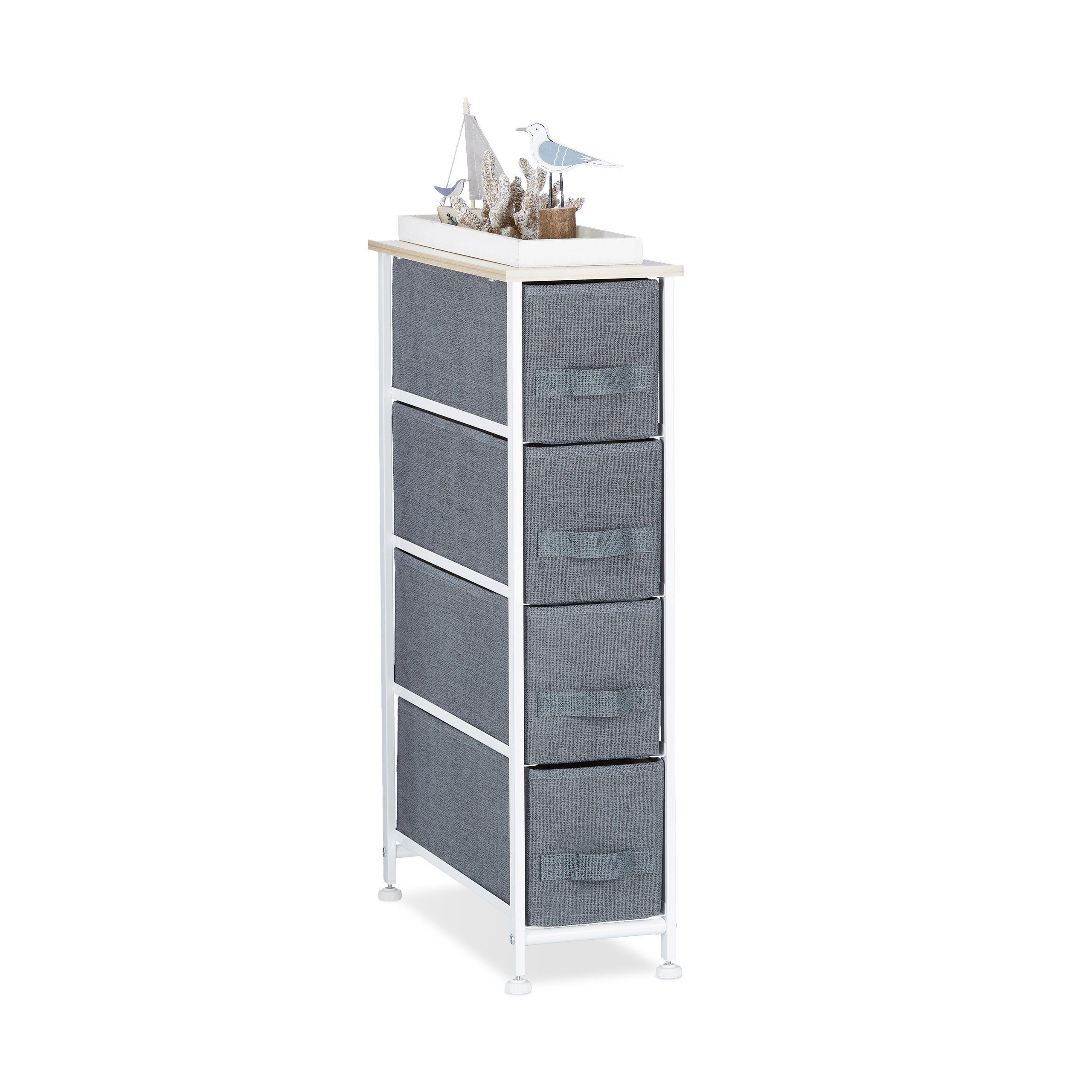 verschiedene D Varianten Standregal grau, relaxdays Regalsystem