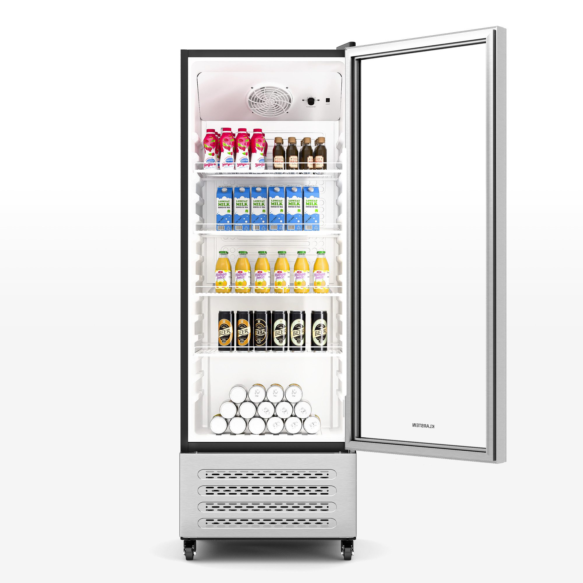 Klarstein Getränkekühlschrank HEA-GCoolerSS-270L 10046642, 170.5 cm hoch, 59.5 cm breit, Bier Hausbar Getränke kühlschrank Hotel Fridge