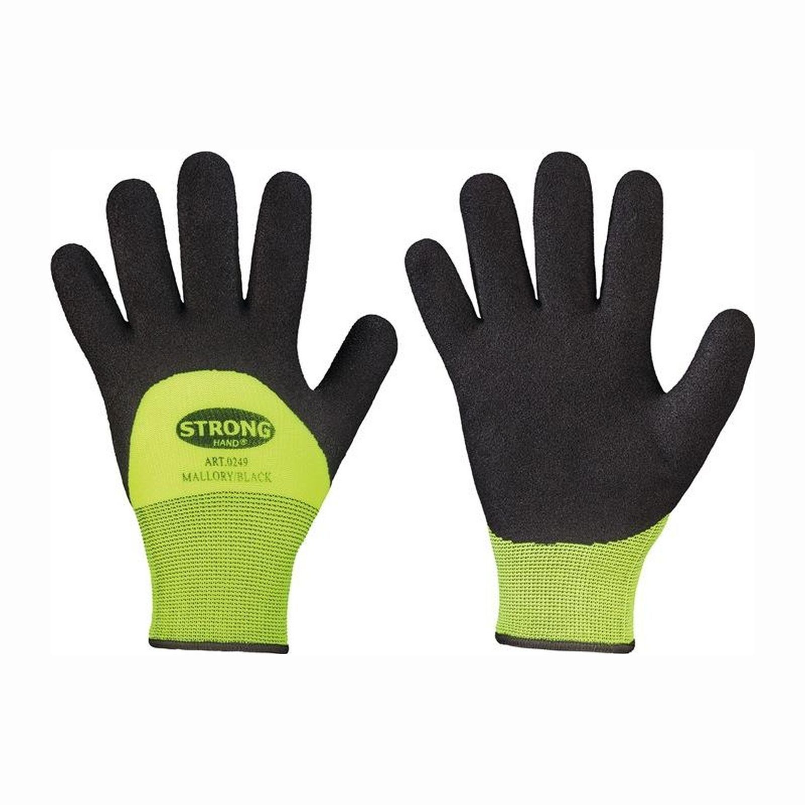 Stronghand Handschutz STRONGHAND Kälteschutzhandschuhe Mallory / Black schwarz / gelb E...