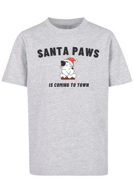 F4NT4STIC T-Shirt Santa Paws Christmas Cat Premium Qualität, Rock-Musik, Band