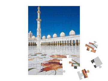 puzzleYOU Puzzle Sheikh-Zayed-Moschee in Abu Dhabi, Innenhof, 48 Puzzleteile, puzzleYOU-Kollektionen Arabien