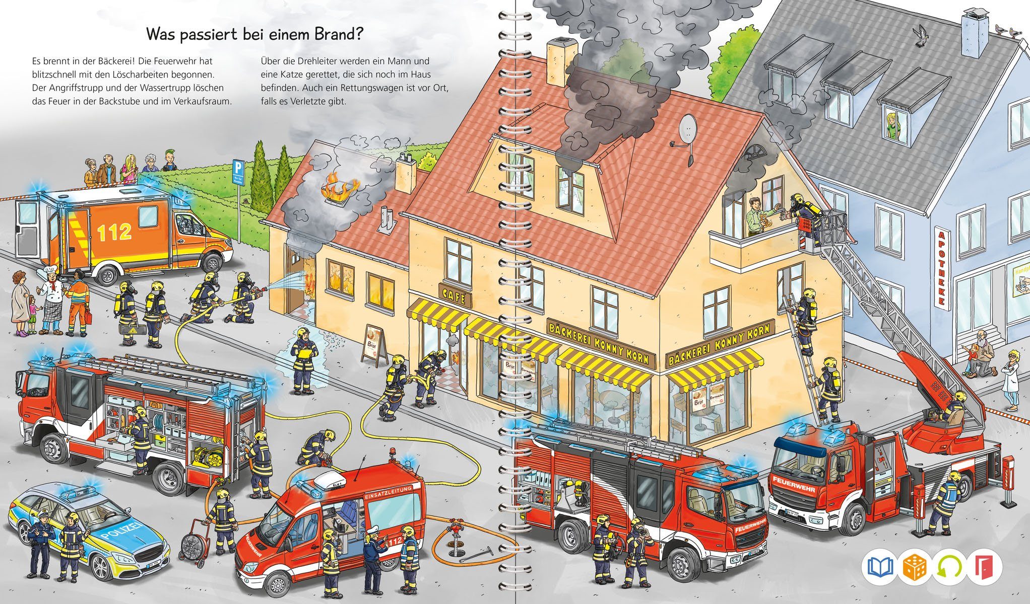 Ravensburger Kinderbuch tiptoi® Wieso? Weshalb? Warum? Bei der Feuerwehr, Made in Europe