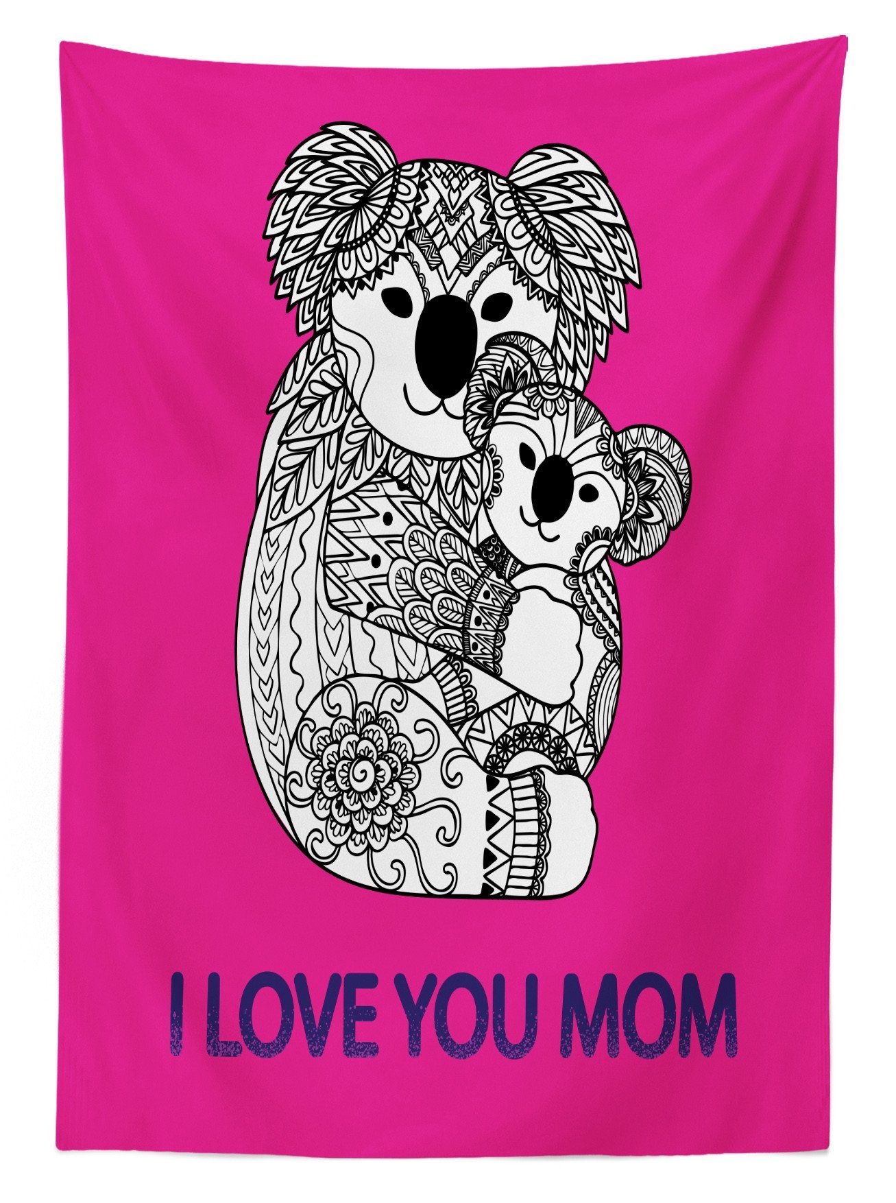 Abakuhaus Tischdecke Farbfest Mama Waschbar Farben, den geeignet Muttertag Für Klare Außen Koala Bereich und Baby