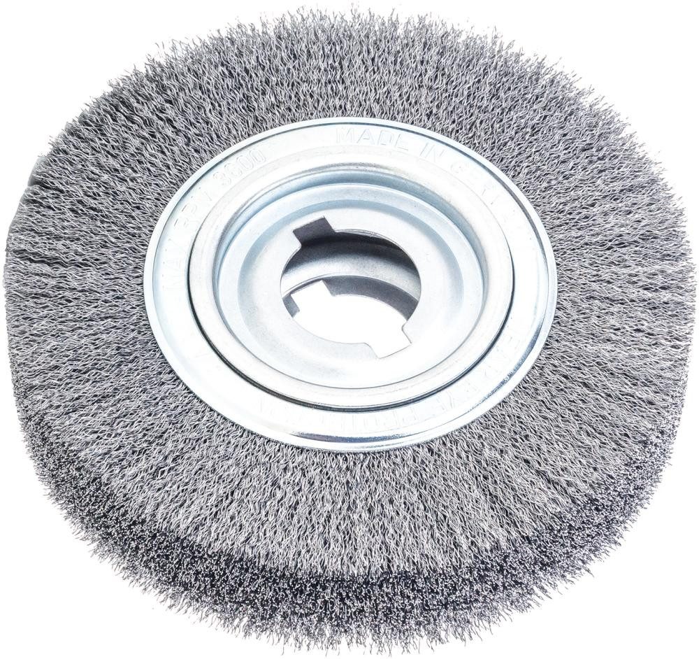 ELC Drahtbürste Rundbürste Stahldraht 250x60mm, gewellt,35mm Lessmann