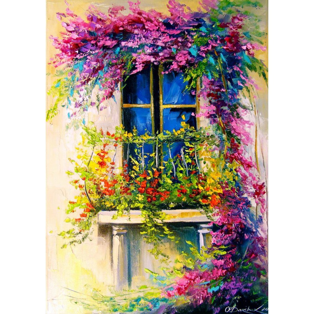 ENJOY Puzzle Puzzle ENJOY Puzzle Blühender Balkon 1000 Teile, Puzzleteile