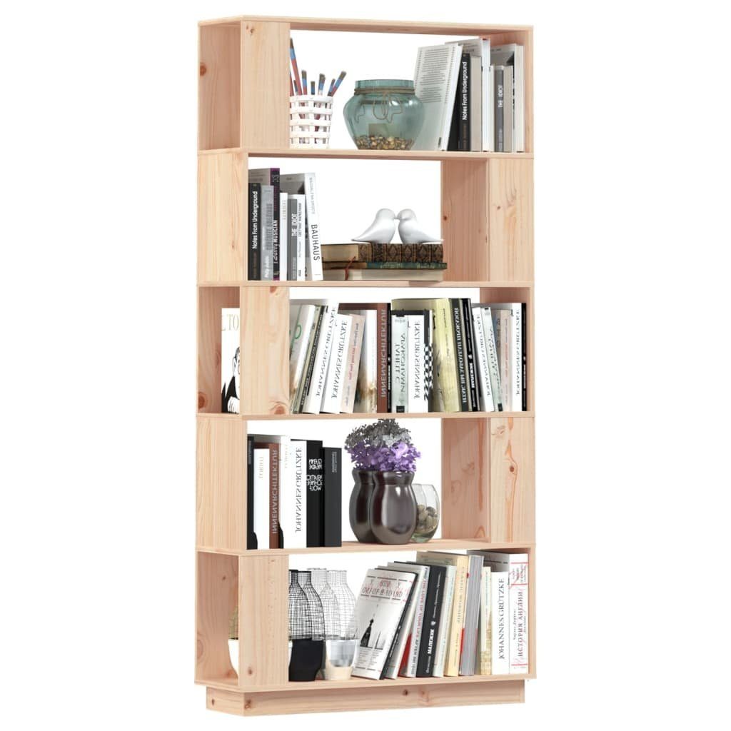 furnicato Bücherregal Bücherregal/Raumteiler Kiefer 80x25x163,5 cm Massivholz