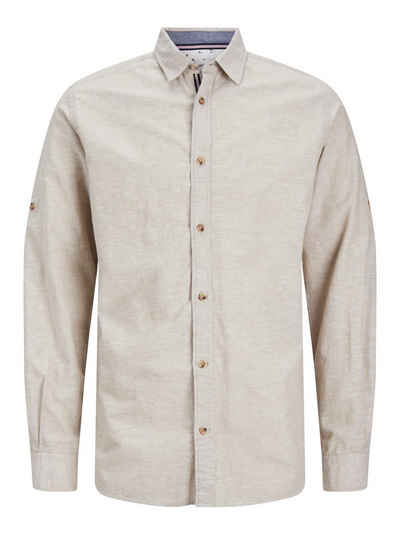 Jack & Jones Langarmhemd JJLINEN BLEND DETAIL SHIRT LS