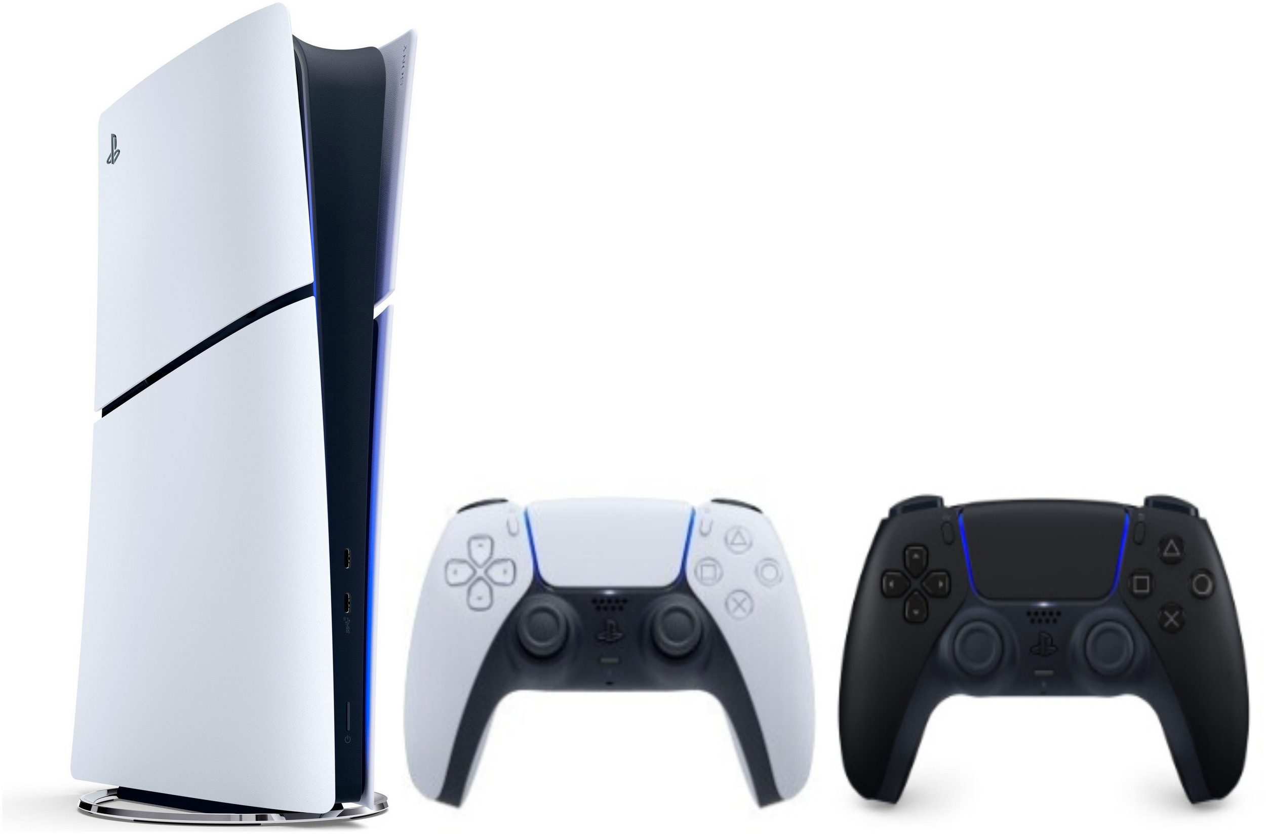 Playstation PS5 Digital Slim E-Chassis + 2. Con Midnight Black