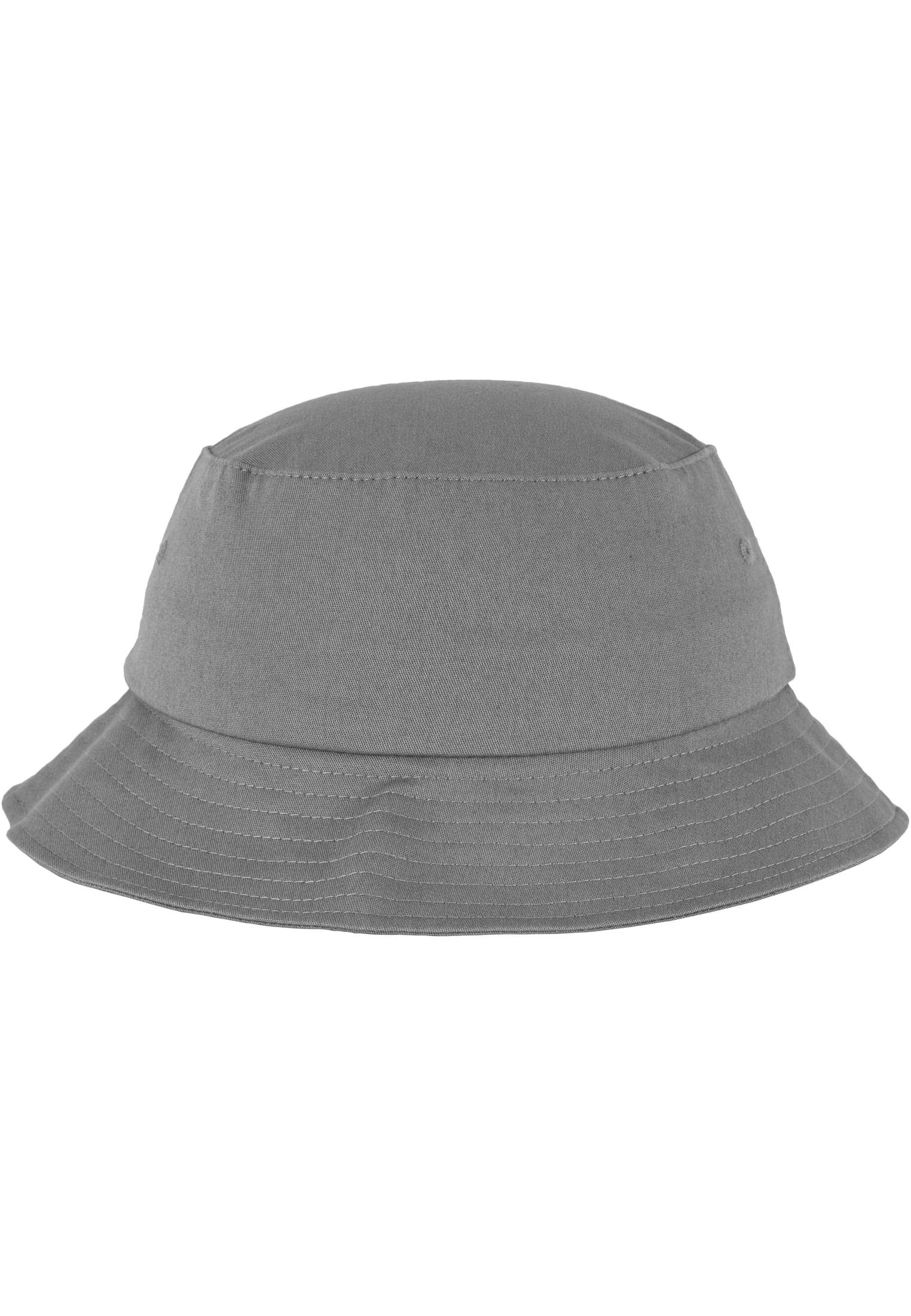 Cap Flexfit Cotton Accessoires Flex Hat grey Twill Bucket Flexfit