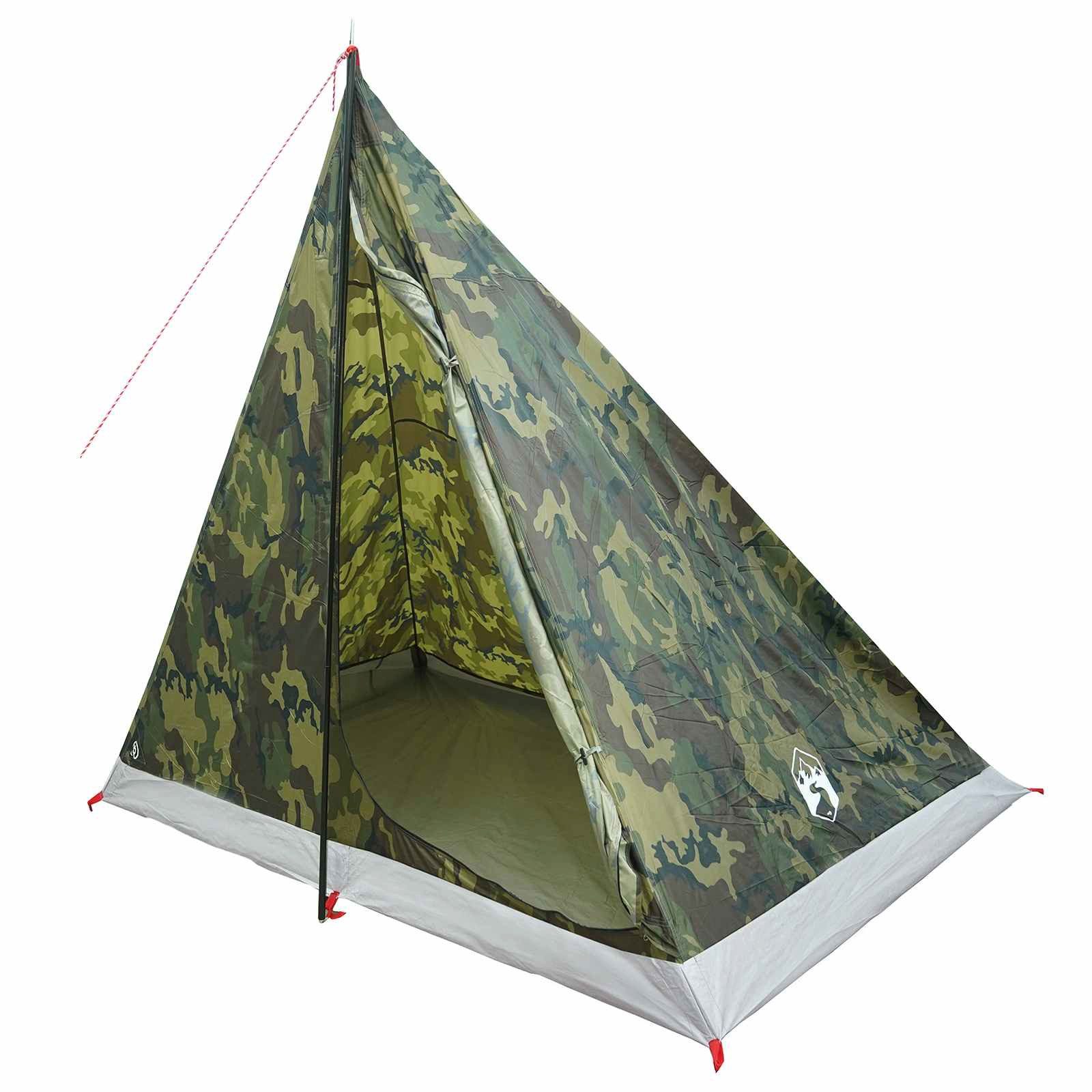 vidaXL Kuppelzelt Trekkingzelt 2 Personen Tarnung, (1 tlg)