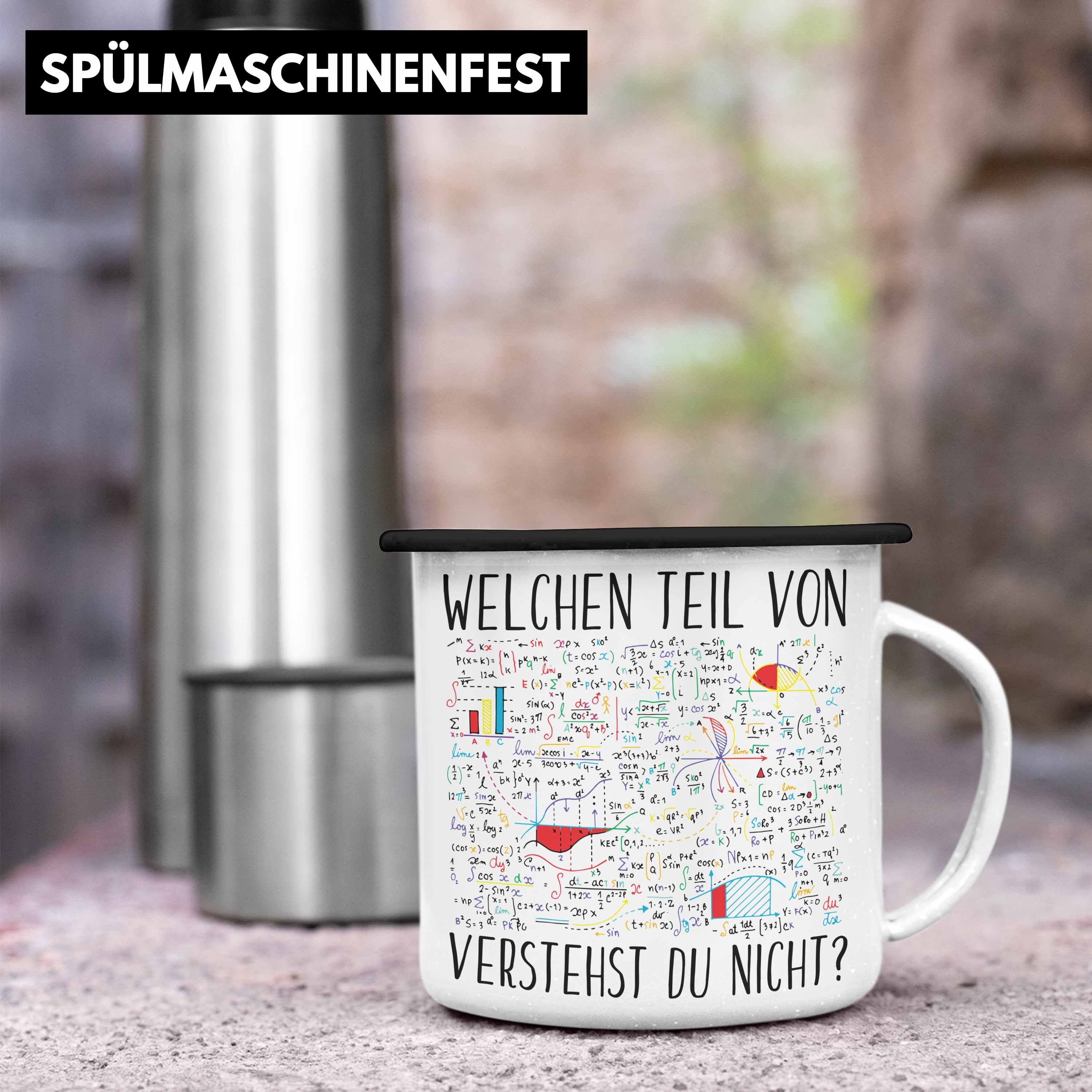 Trendation Thermotasse Trendation Schwarz - Physiker Verstehst Tasse Mathematiker Geschenk du Welchen Emaille Geschenkidee Tell Mathelehrer Lustige Nicht Von