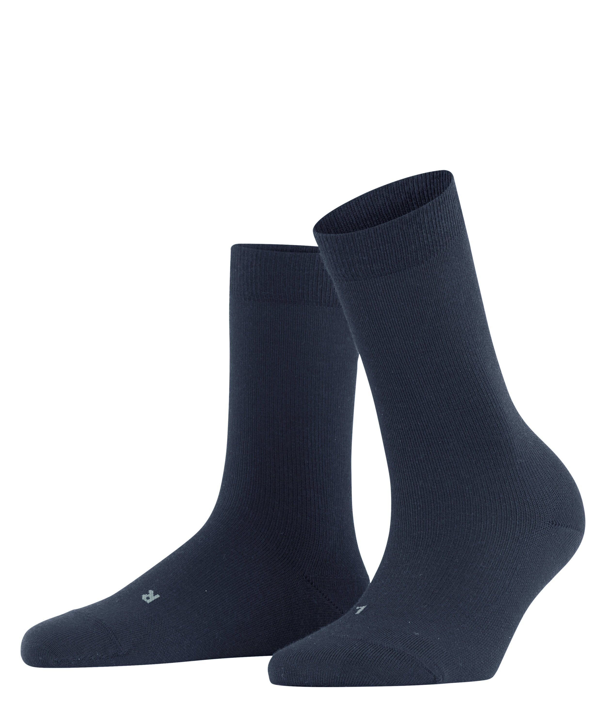 (1-Paar) (6116) Everyday Wool blue Socken FALKE space Stabilizing