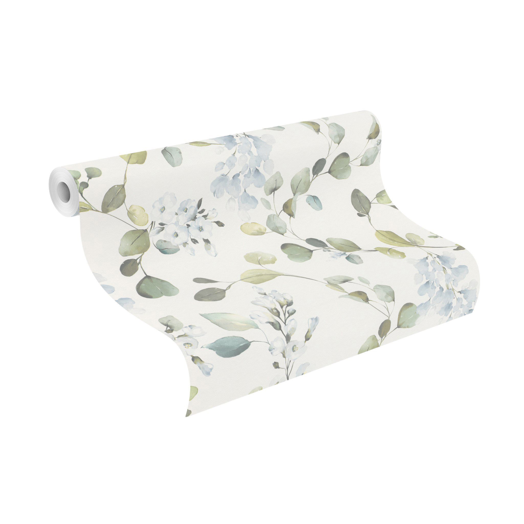 Rasch Papiertapete mit Blüten, glatt, Motiv, günstig online kaufen