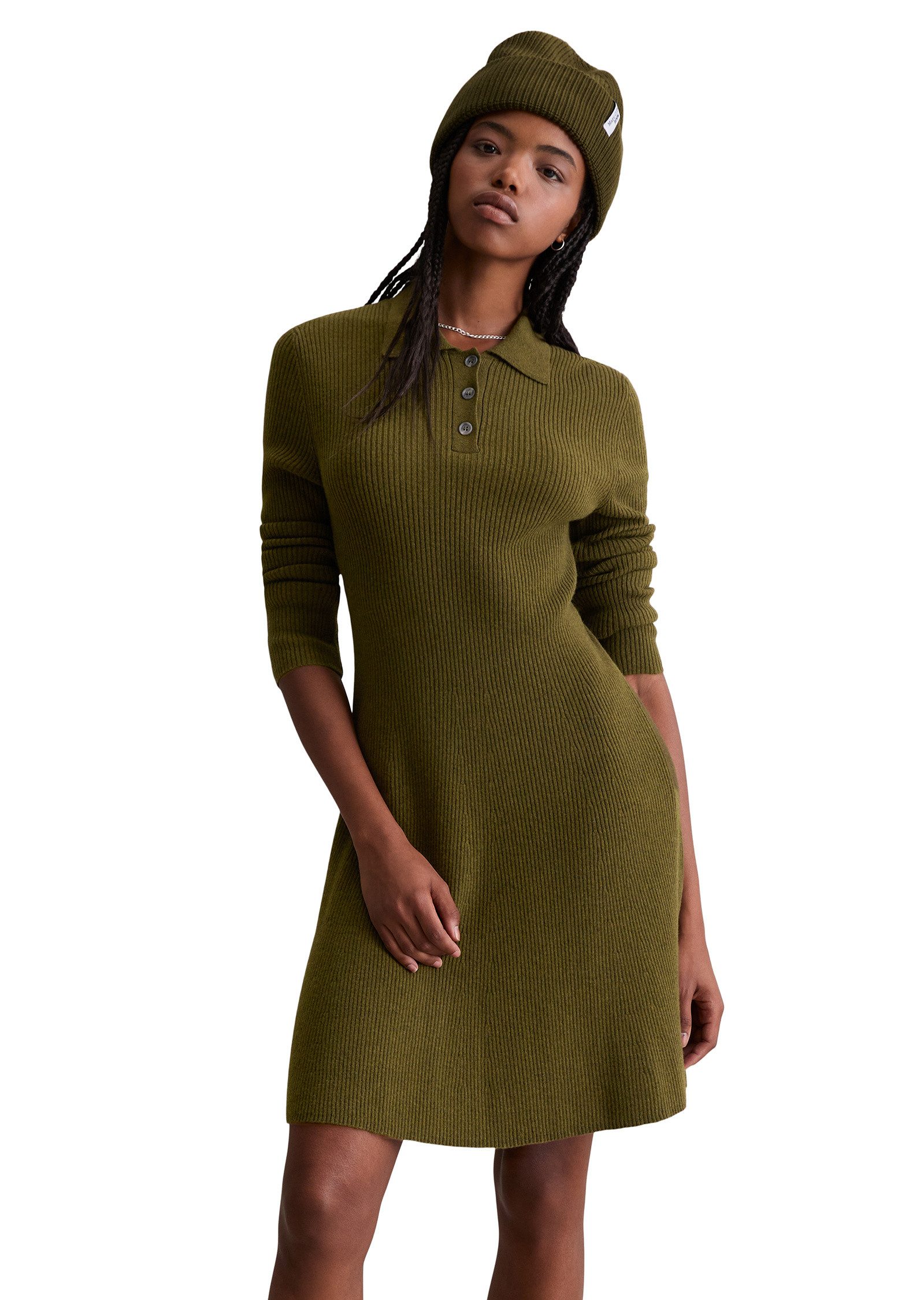 Marc O'Polo DENIM Strickkleid aus softem Schurwolle-Mix