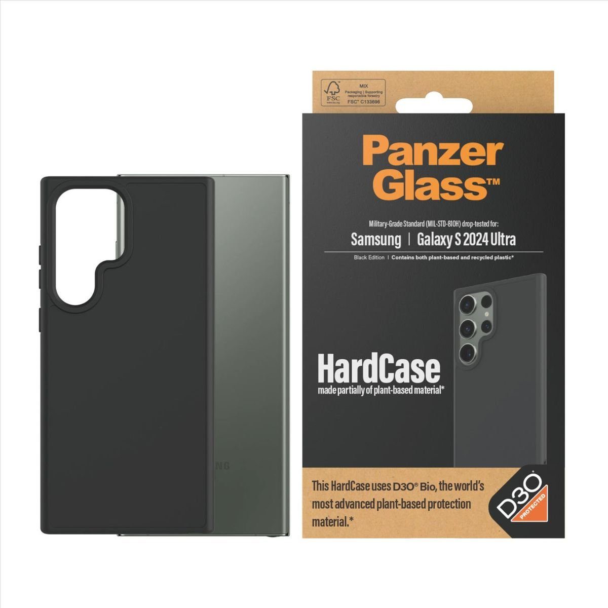 PanzerGlass Handyhülle Für Samsung Galaxy S24 Ultra PanzerGlass Schutzglas Hülle Backcover