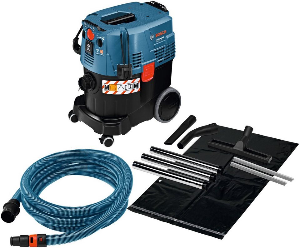 Bosch Professional Nass-Trocken-Sauger GAS 35 M AFC, 1380 W, Zertifizierter  Sicherheitssauger der Staubklasse M