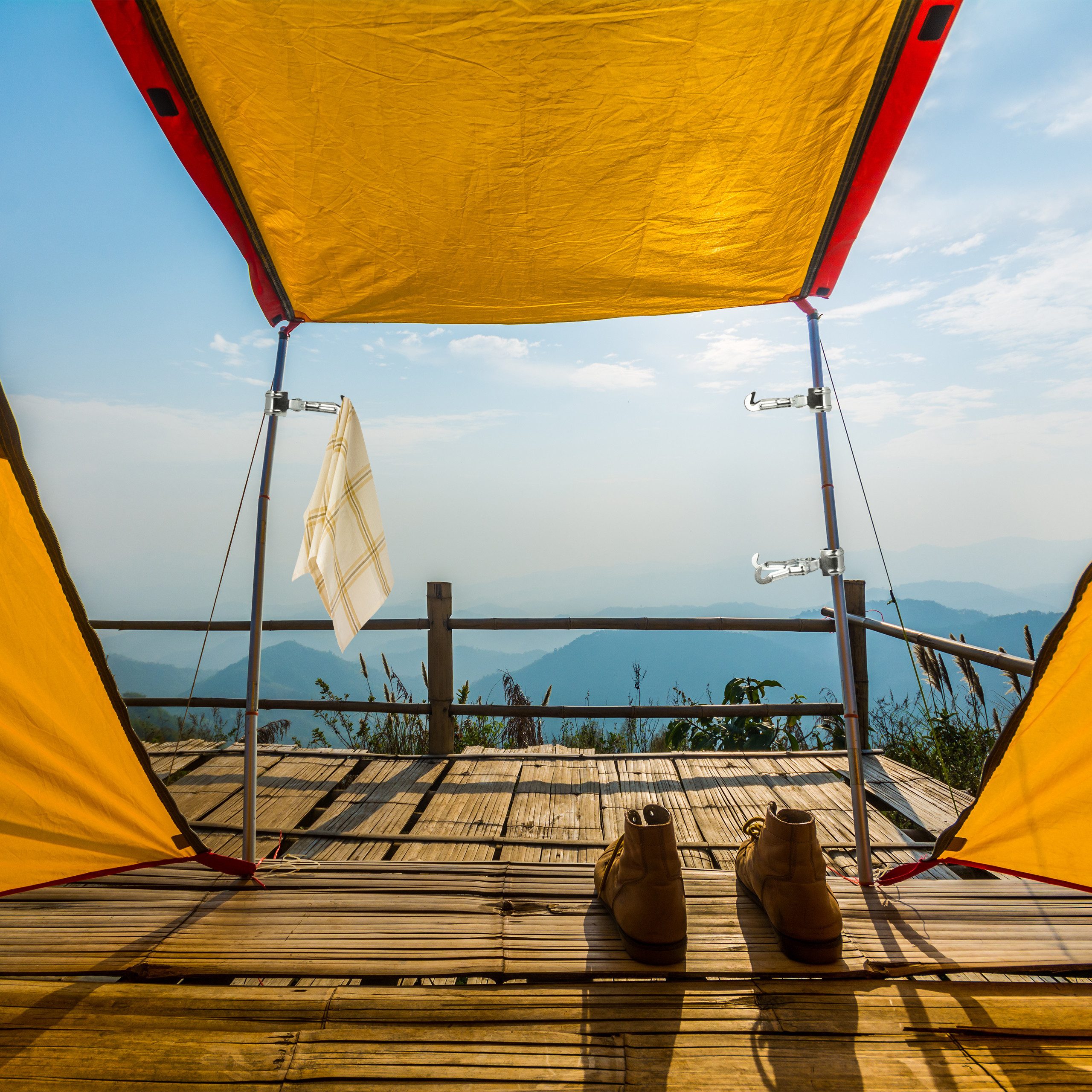 relaxdays Zeltstange Klemmhaken Camping 4er Set günstig online kaufen