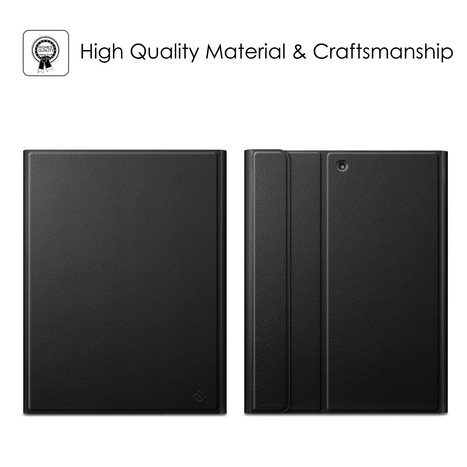 Fintie Tablet-Hülle für iPad 9.7 2018 (6. Gen) mit magnetisch QWERTZ Bluetooth Tastatur, Soft TPU Rückseite Gehäuse Keyboard Case mit eingebautem Pencil Halter – Bild 3 von 5