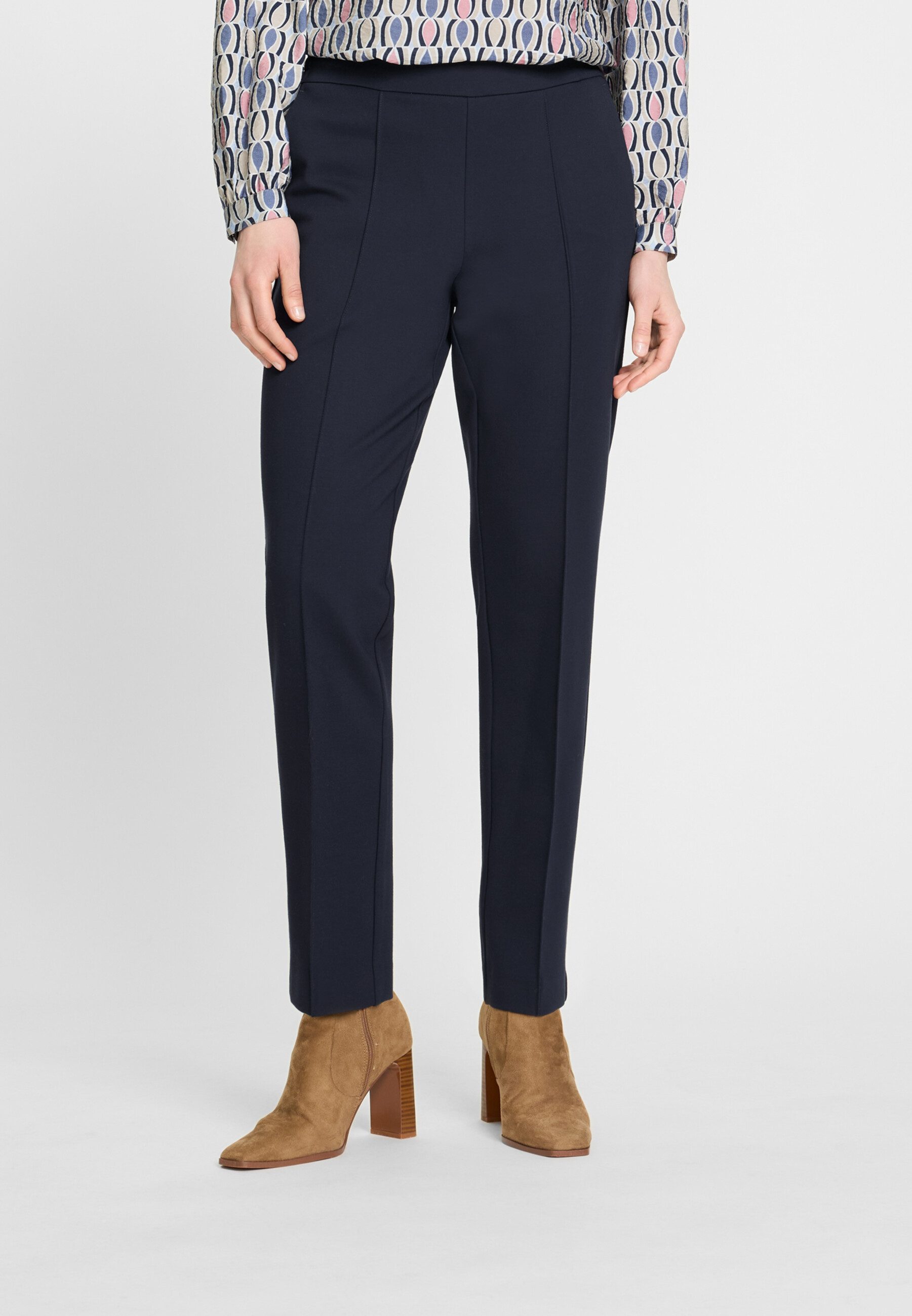 Olsen Stoffhose mit flexiblem Bund