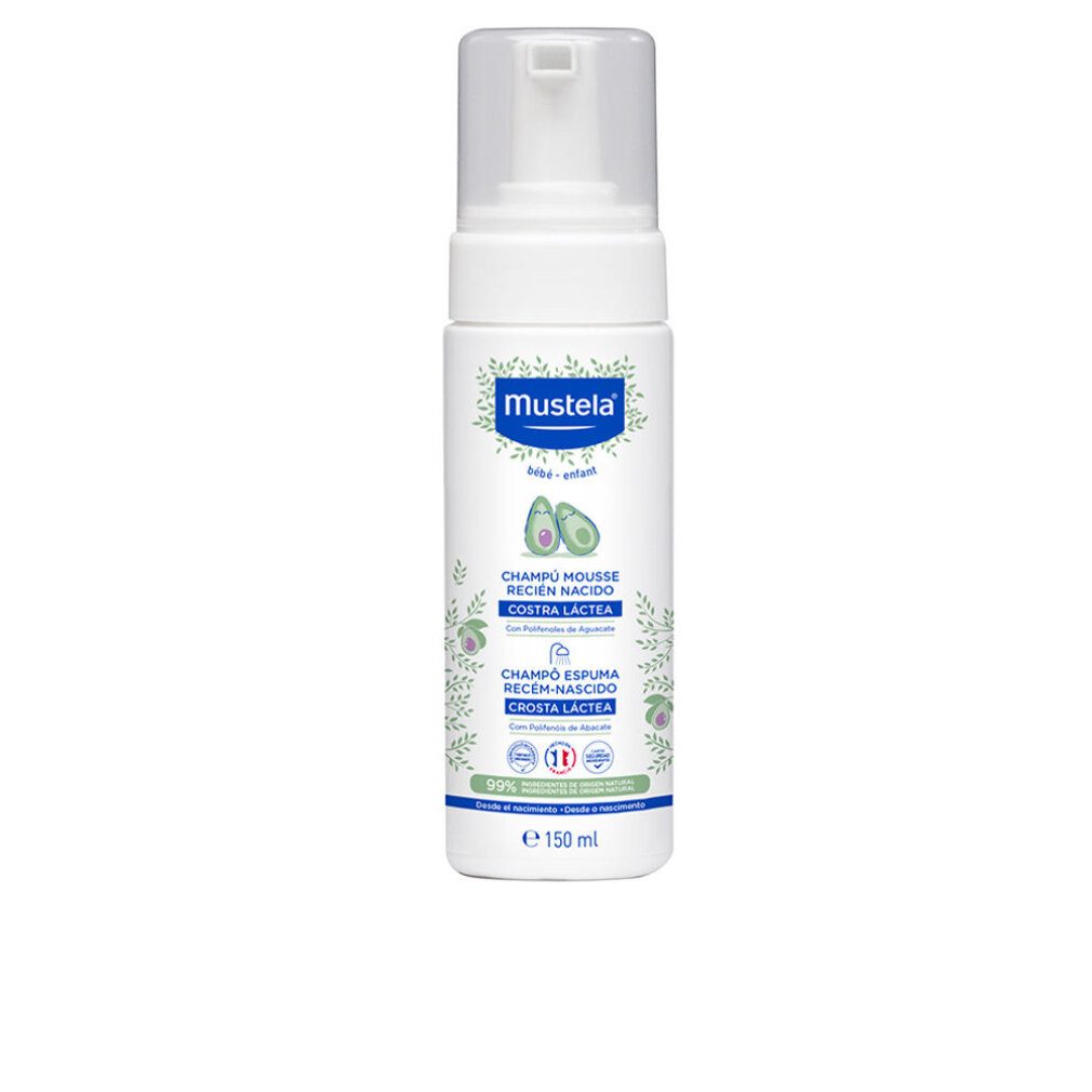 Mustela Haarshampoo Schaumshampoo für Neugeborene 150ml