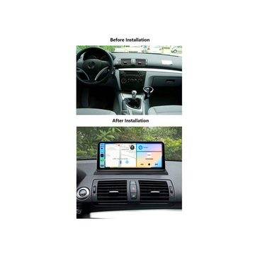 TAFFIO Für BMW E81 E82 E87 E88 + I-Drive 10.2" Touch Android GPS USB CarPlay Einbau-Navigationsgerät
