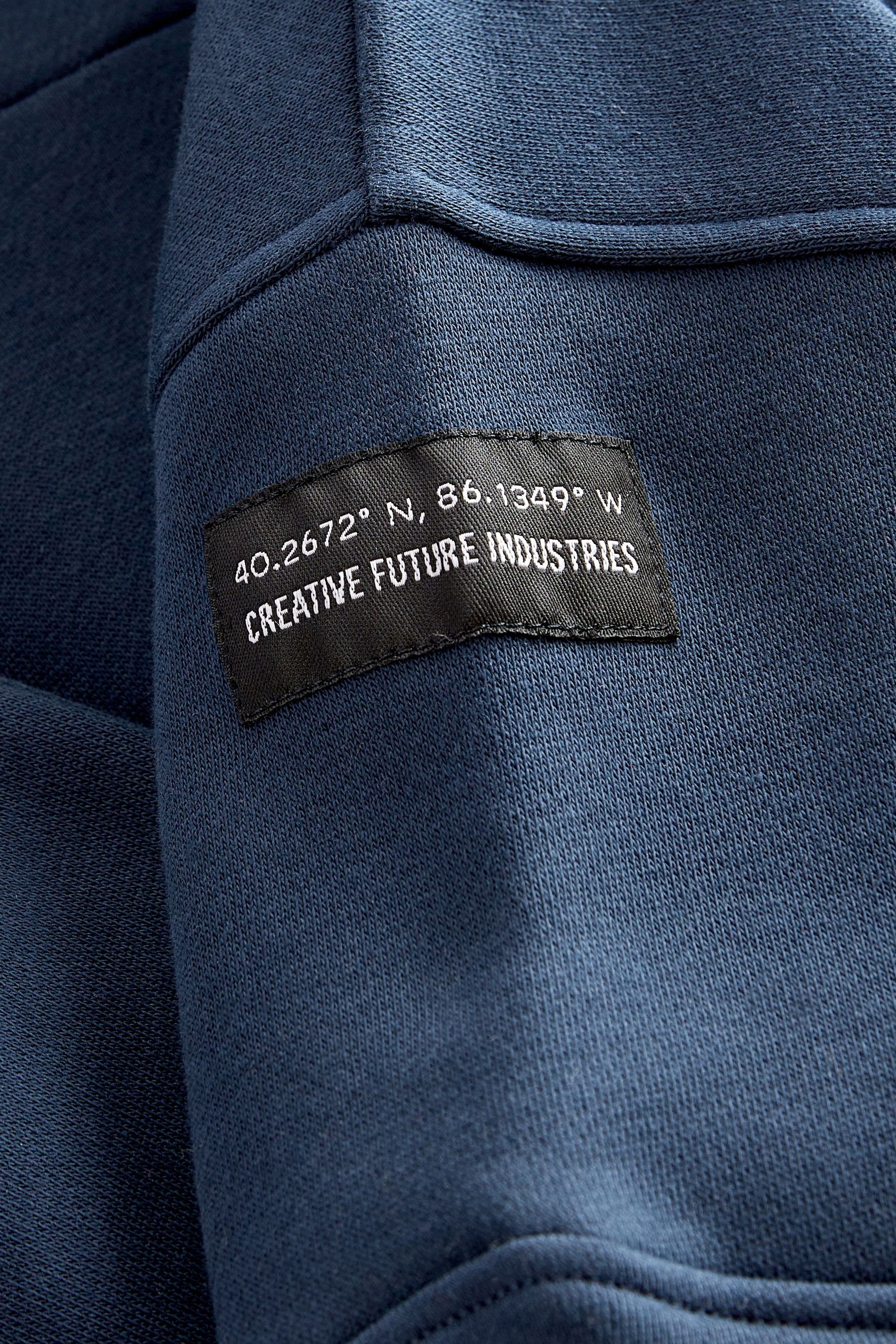 Next Sweatanzug Utility-Sweatshirt mit Rundhalsausschnitt (2-tlg) Blue Set 