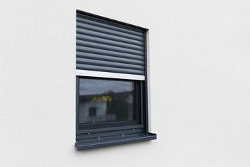 SCHELLENBERG Insektenschutz-Fensterrahmen Fliegengitter Fenster Premium, mit Rahmen aus Aluminium, 100 x 120 cm, anthrazit, 70041