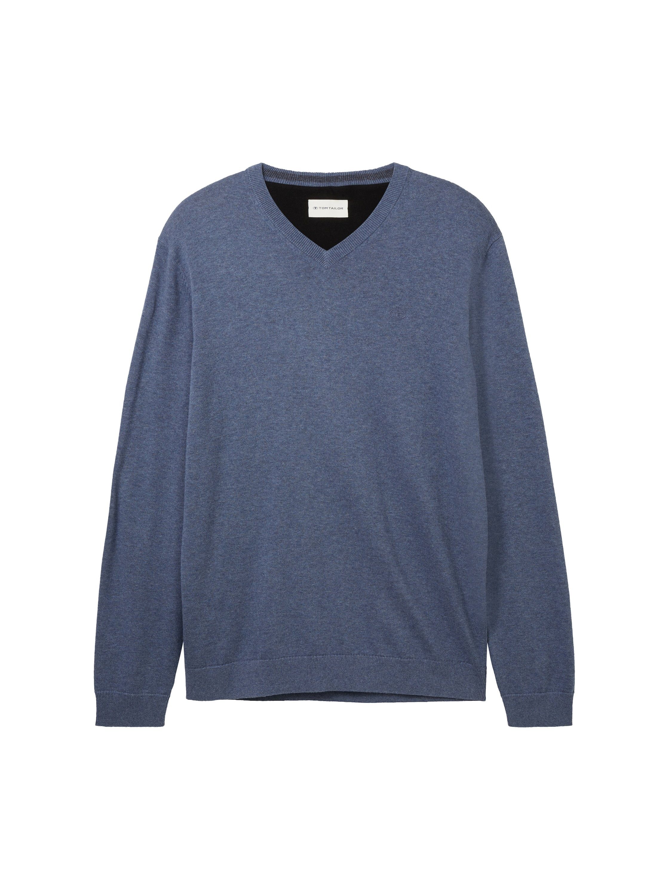 V-Ausschnitt-Pullover
