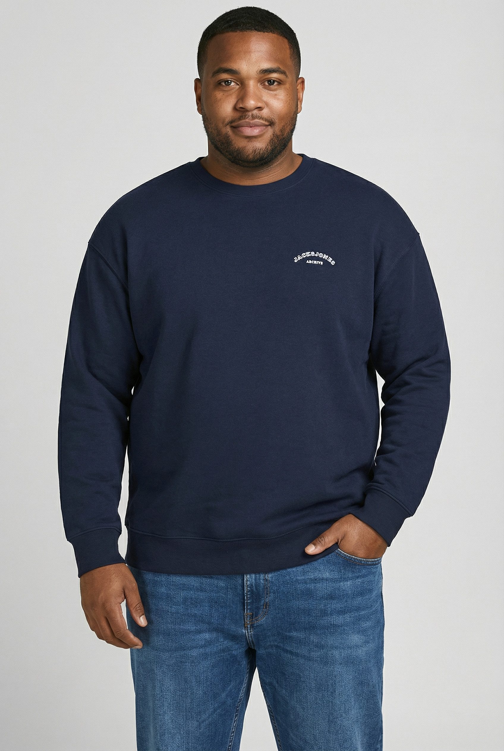 Jack & Jones PlusSize Sweatshirt JJCOLLEGE LOGO SWEAT CREW PLS