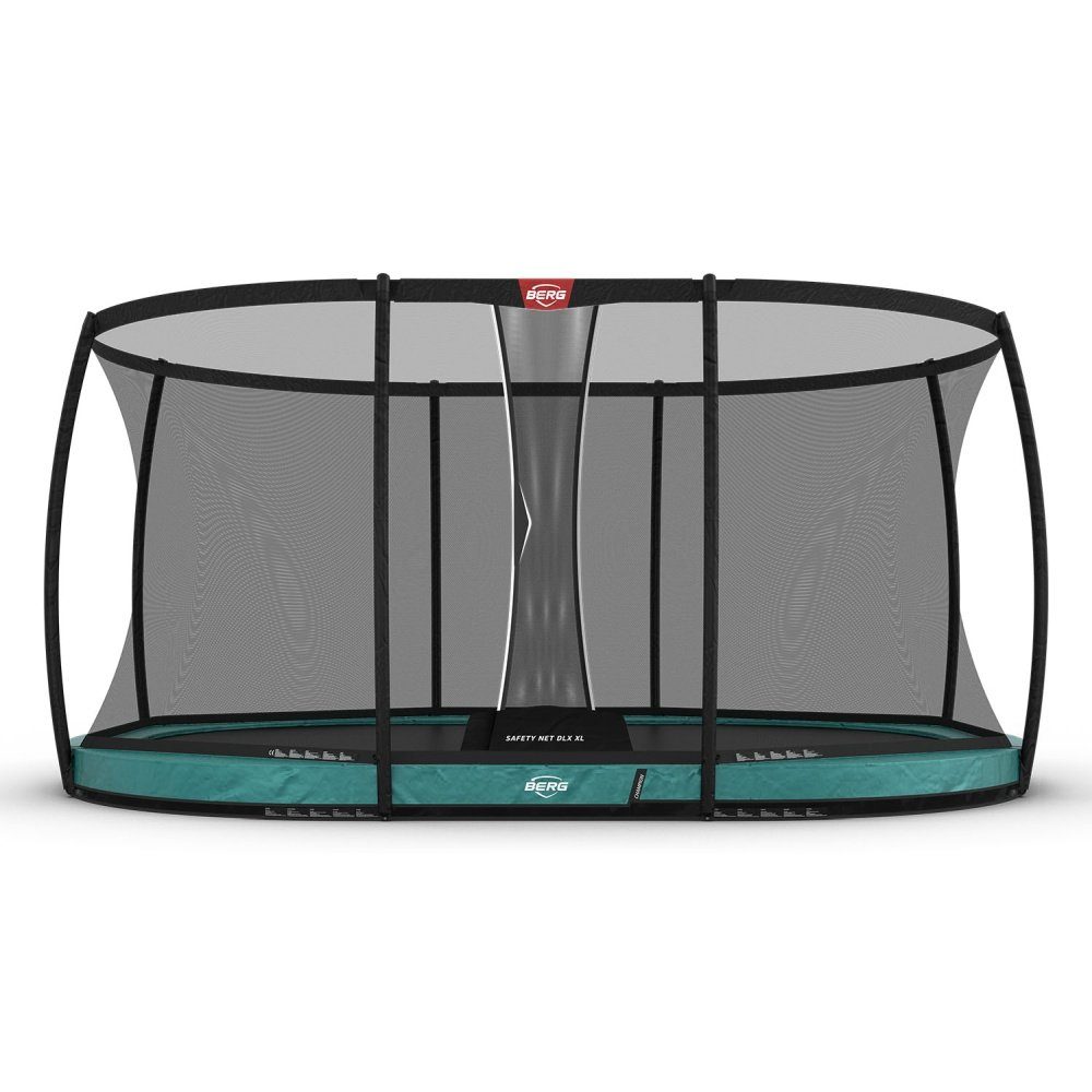 Berg Bodentrampolin BERG Trampolin Oval 520 cm Grand Champion InGround Grün + Safety Net