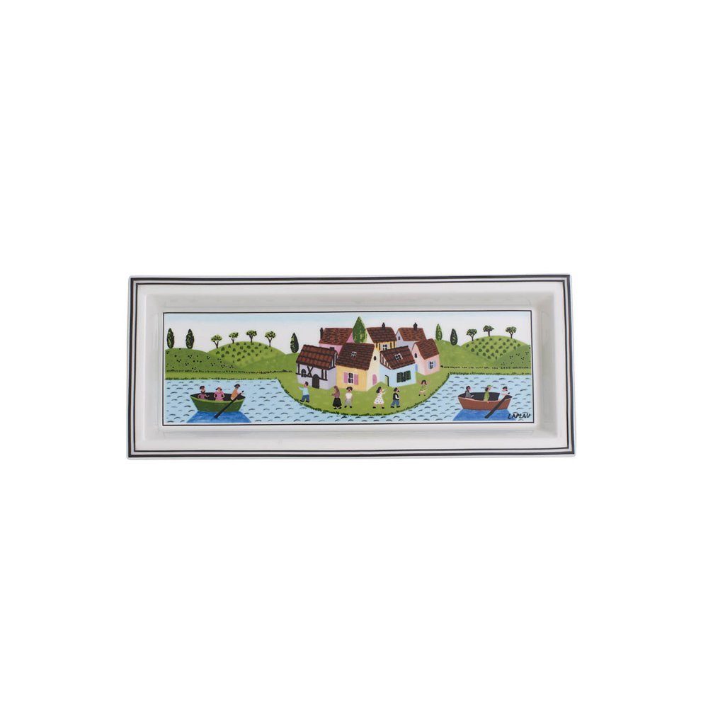 Villeroy & Boch Müslischale Design Naif Gifts rechteckige Schale, Porzellan, (1-tlg), Premium Porcelain, mikrow.- & spülm.sicher, Made in Germany