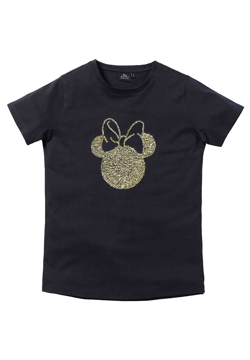 Micky Maus T Shirt Glitzer Damen