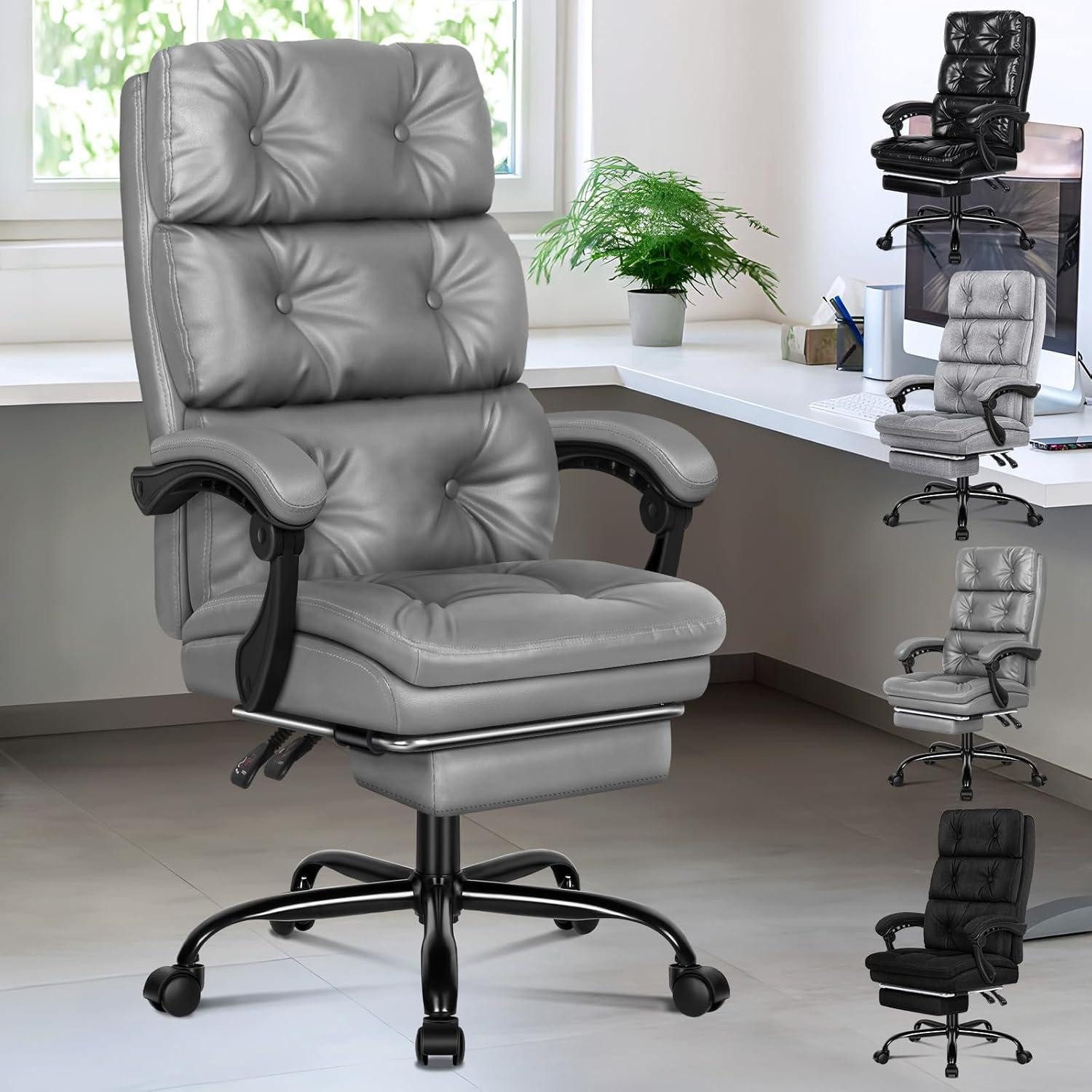 Bürostuhl Bürostuhl Ergonomisch Schreibtischstuhl Fußstütze Netzstuhl Hoher