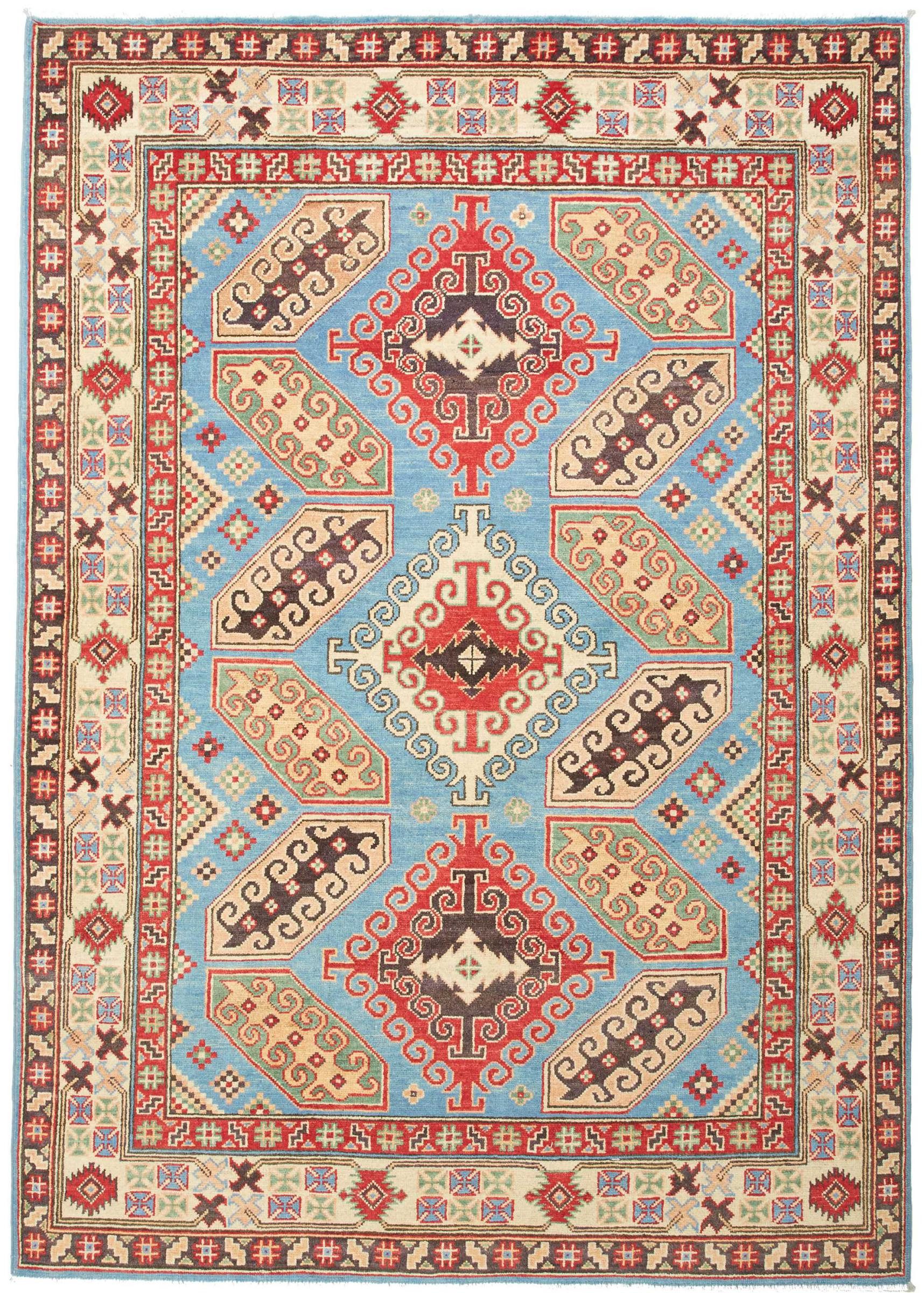 Nain Trading Orientteppich Kazak Limited 149x213 Handgeknüpfter Orientteppich, rechteckig, Höhe: 6 mm