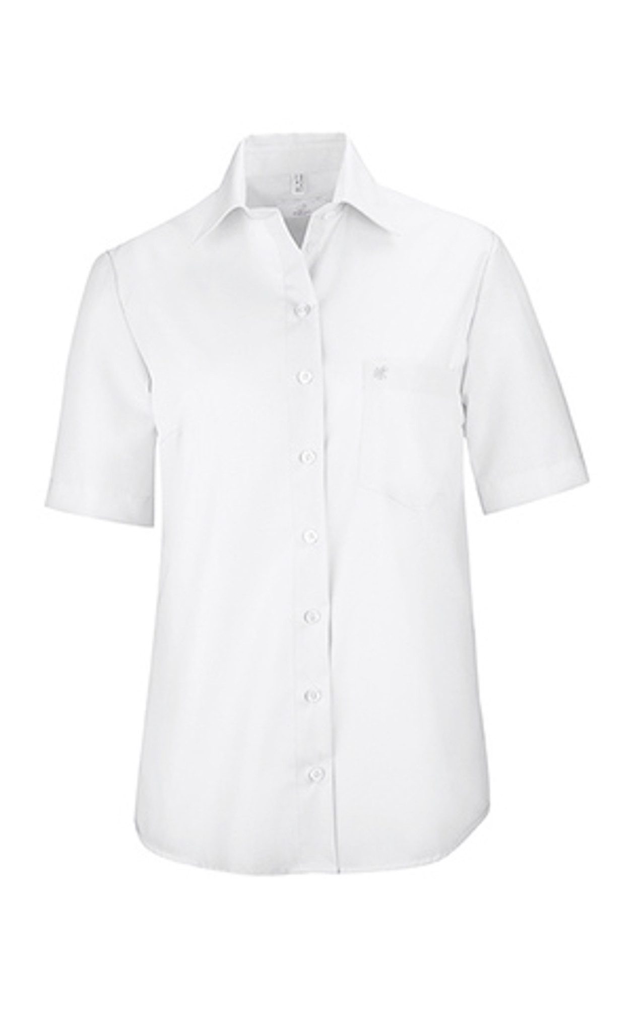 GREIFF Kurzarmbluse Greiff LEASING Damen Business-Bluse Kurzarm New-Kent Regular Weiß