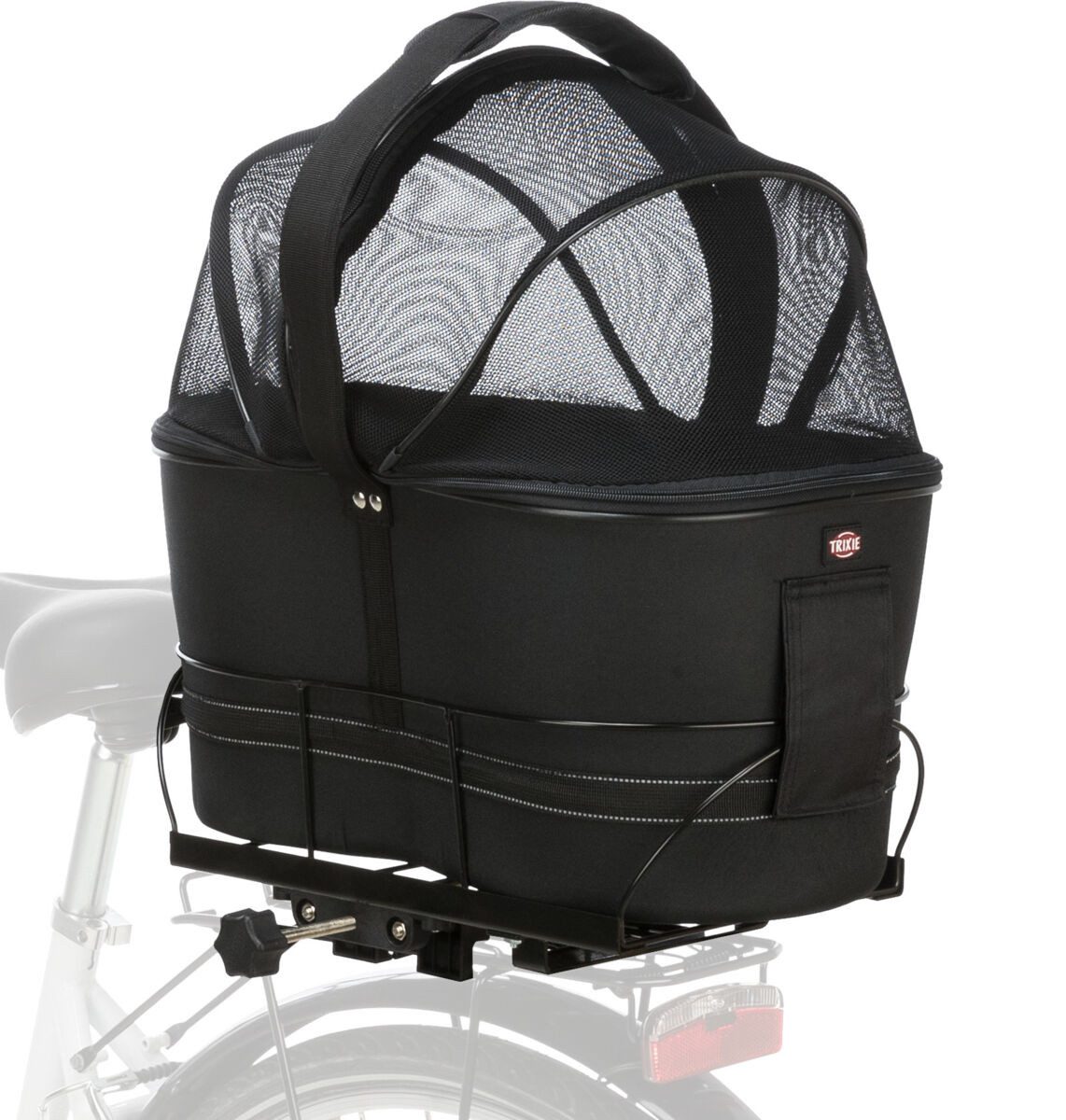 TRIXIE Tierfahrradkorb Fahrradkorb für Gepäckträger - schwarz - 29 × 42 × 4 günstig online kaufen
